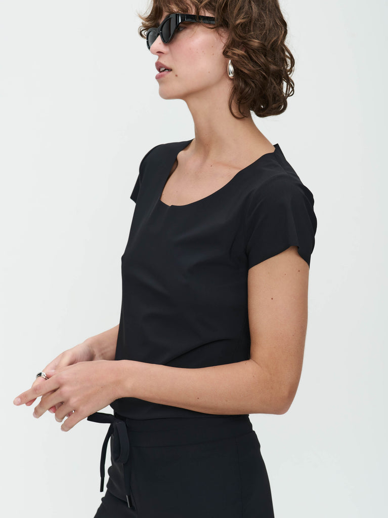 T shirt Sara Easy Wear Technical Jersey | Black