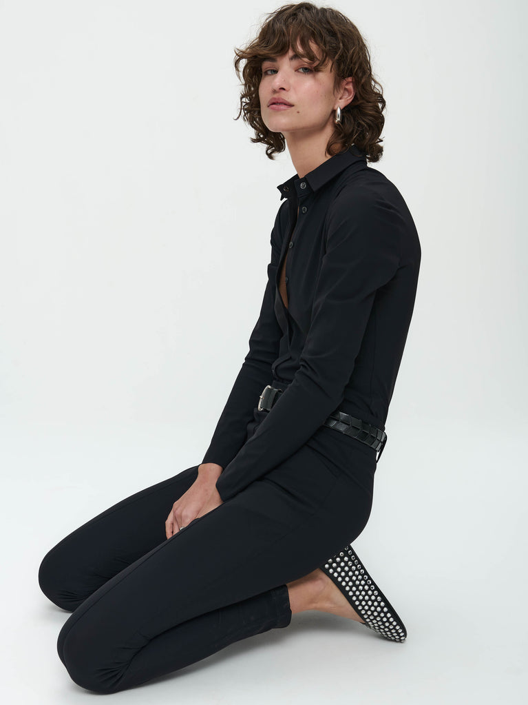 Jumpsuit Diana Easy Wear Technical Jersey | Black