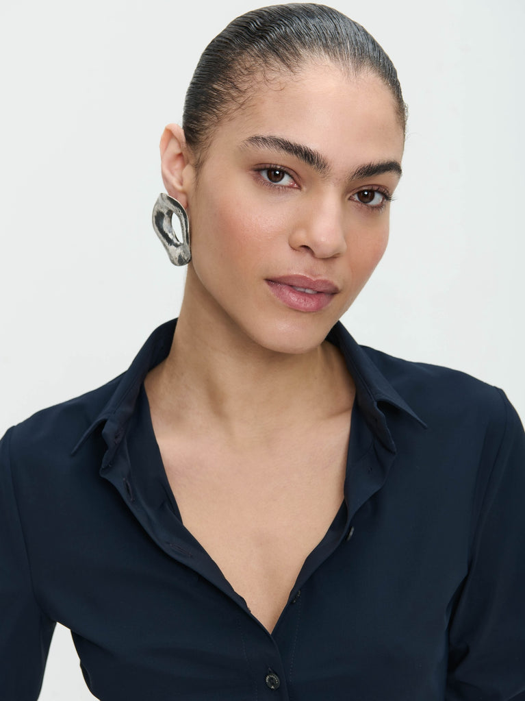 Blouse Betty Easy Wear Technical Jersey | Blue