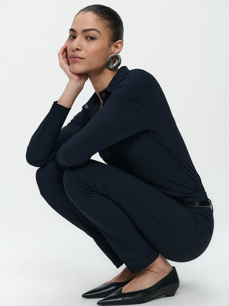 Jumpsuit Diana Easy Wear Technical Jersey | Blue