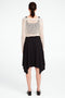 Caro stretch technical jersey skirt | Black