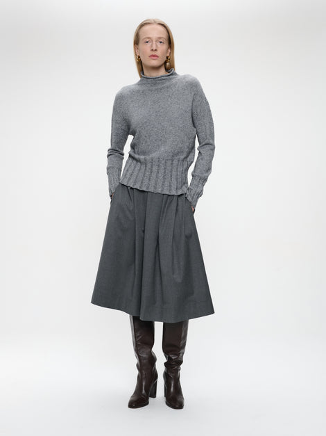 Pullover viscose NB2275 | Dark Grey Melange
