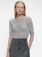Openwork top with sequins 9040 | Silver