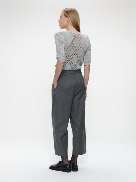 Openwork top with sequins 9040 | Silver