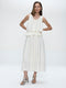 Reiki viscose skirt | Off White