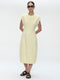 Melva dress technical jersey | Yellow