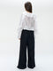 Saby ruffled viscose blouse | White