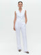 Carola structure technical jersey pants | White
