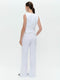 Carola structure technical jersey pants | White