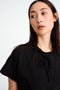 Lucca stretch technical jersey top | Black