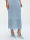 Knit Viscose lurex Dress E23107R | Light Blue