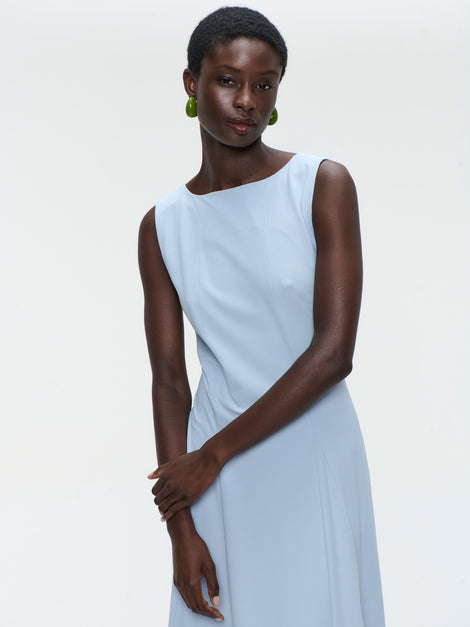 Bonni dress technical jersey | Light Blue