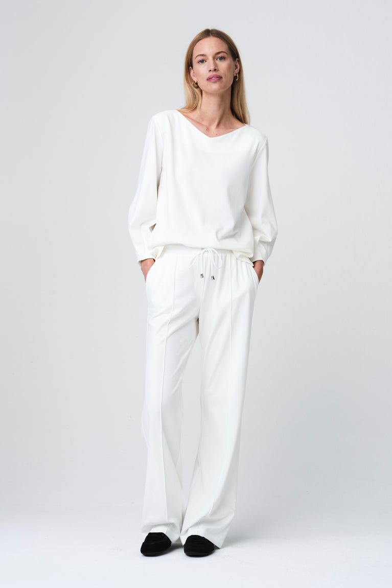 Adelia blouse soft Punto Milano jersey | Panna