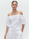 Samira cotton mix top | White