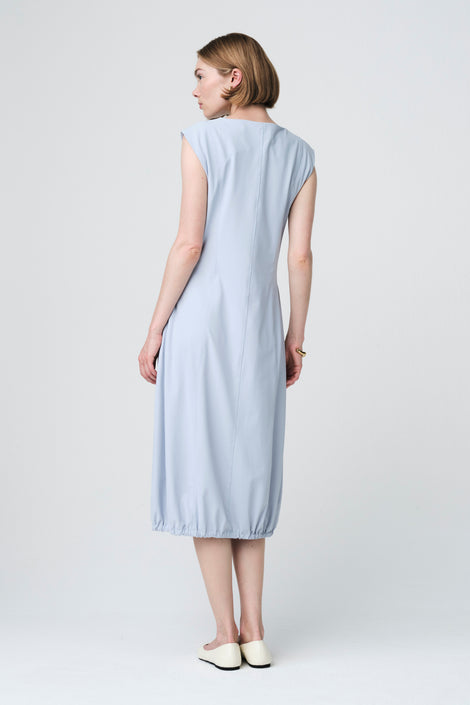 Ricarda structure tech jersey dress | Light Blue