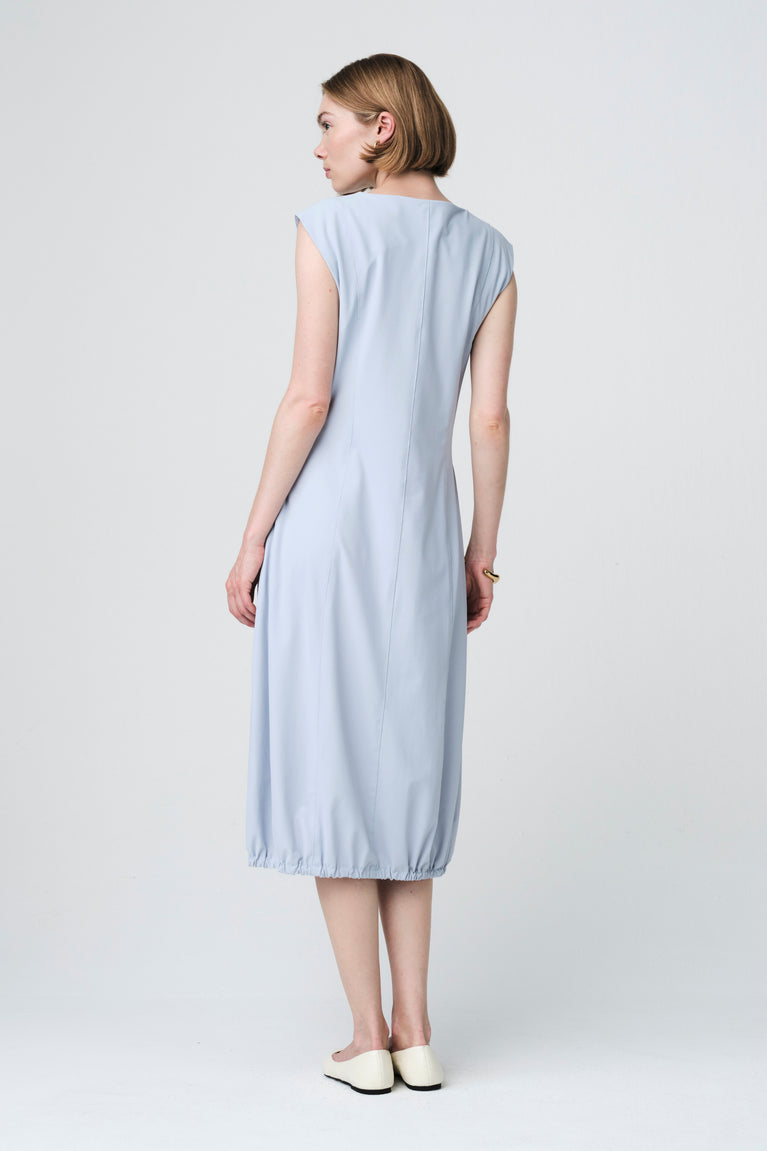 Ricarda structure tech jersey dress | Light Blue