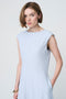 Ricarda structure tech jersey dress | Light Blue