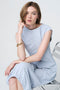 Ricarda structure tech jersey dress | Light Blue