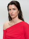 Lidia stretch technical jersey top | Red