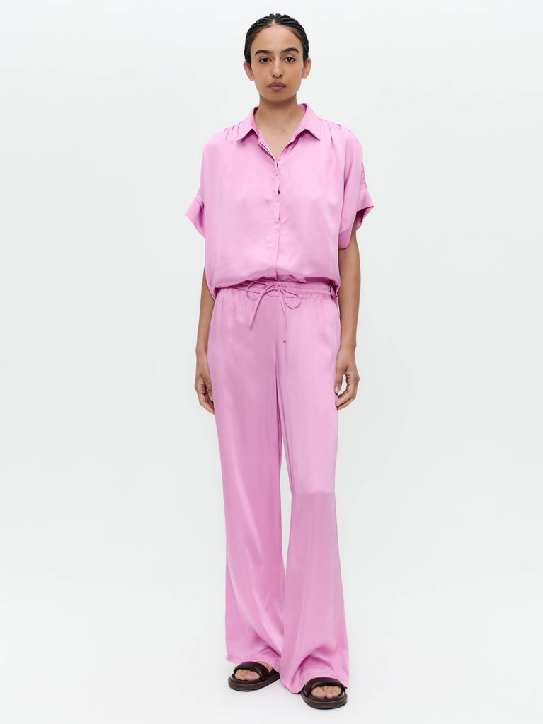 Romy rayon viscose blouse | Pink