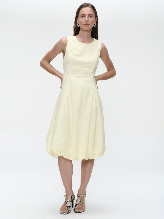 Satomi taffeta dress | Yellow