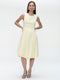 Satomi taffeta dress | Yellow