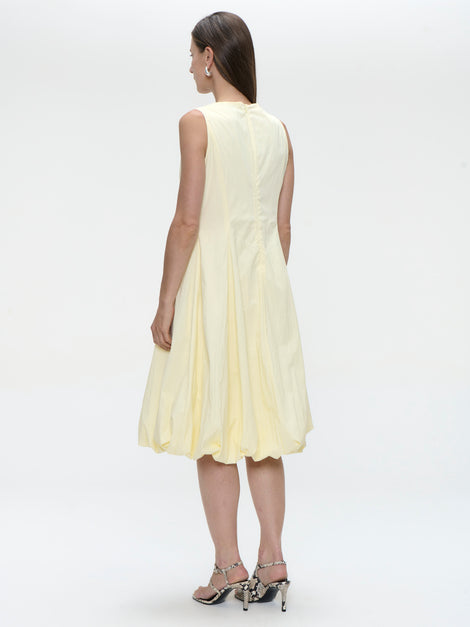 Satomi taffeta dress | Yellow