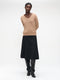 Mishele heavy tech jersey skirt | Black