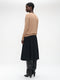 Mishele heavy tech jersey skirt | Black