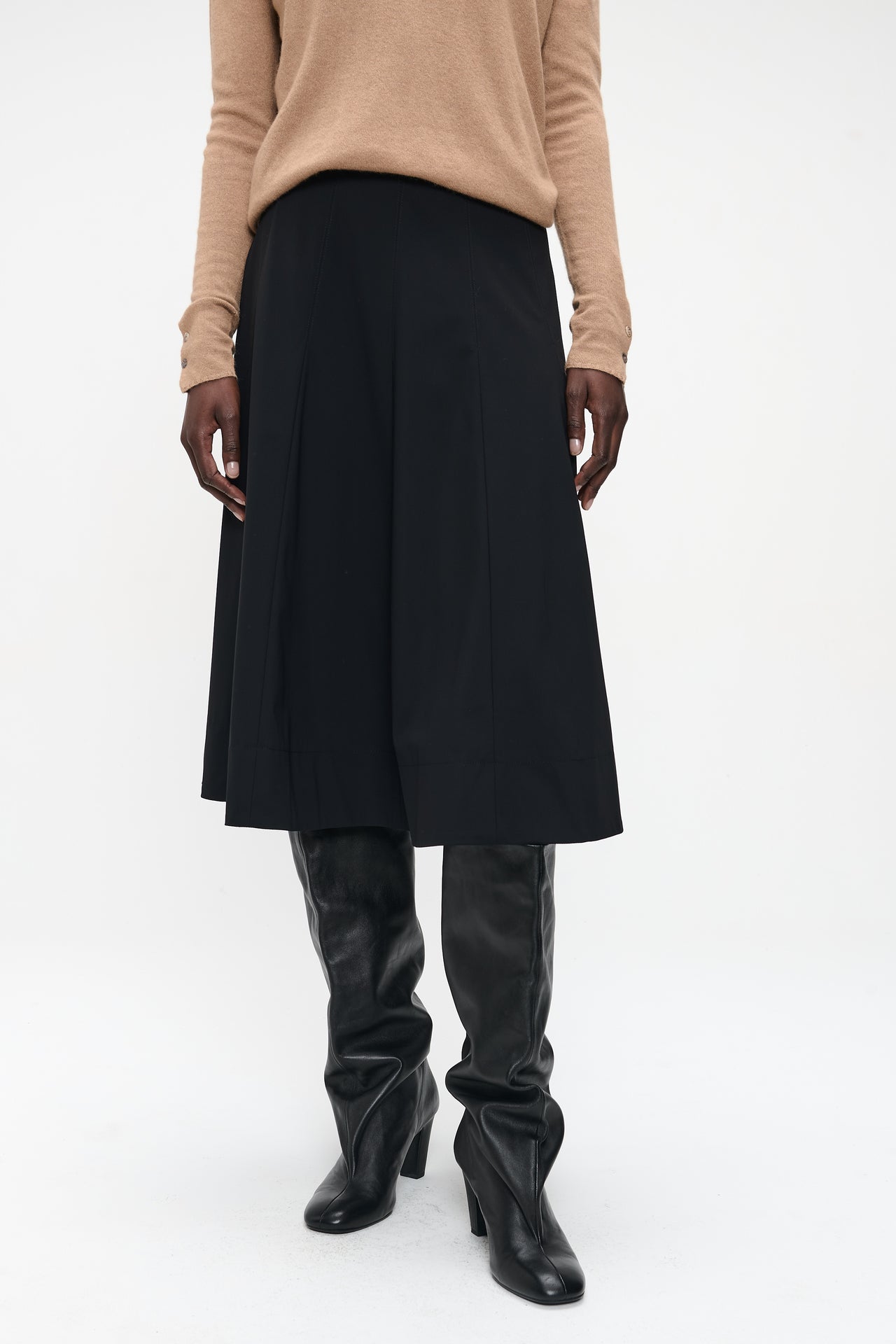 Mishele heavy tech jersey skirt Mishele heavy tech jersey skirt | Black