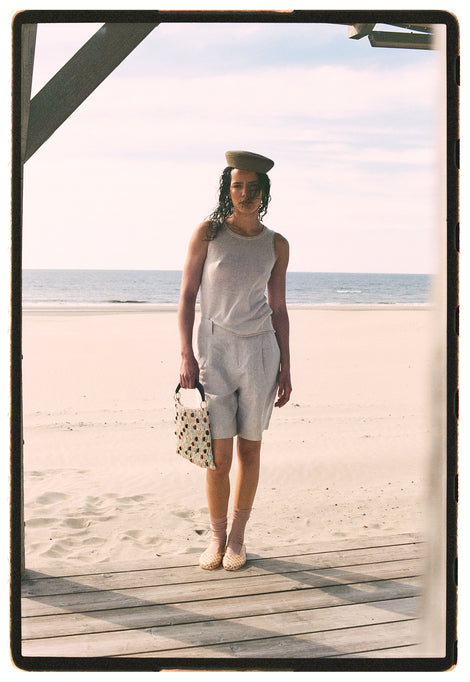 Light viscose top 2000 | Ecru