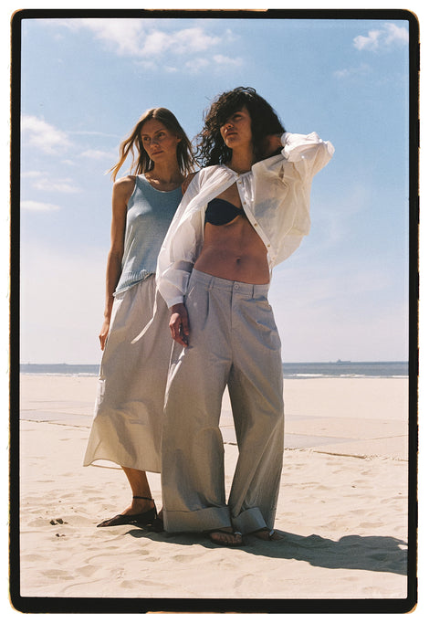Mura cotton pants | Light Grey