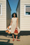 Satomi taffeta dress | Beige