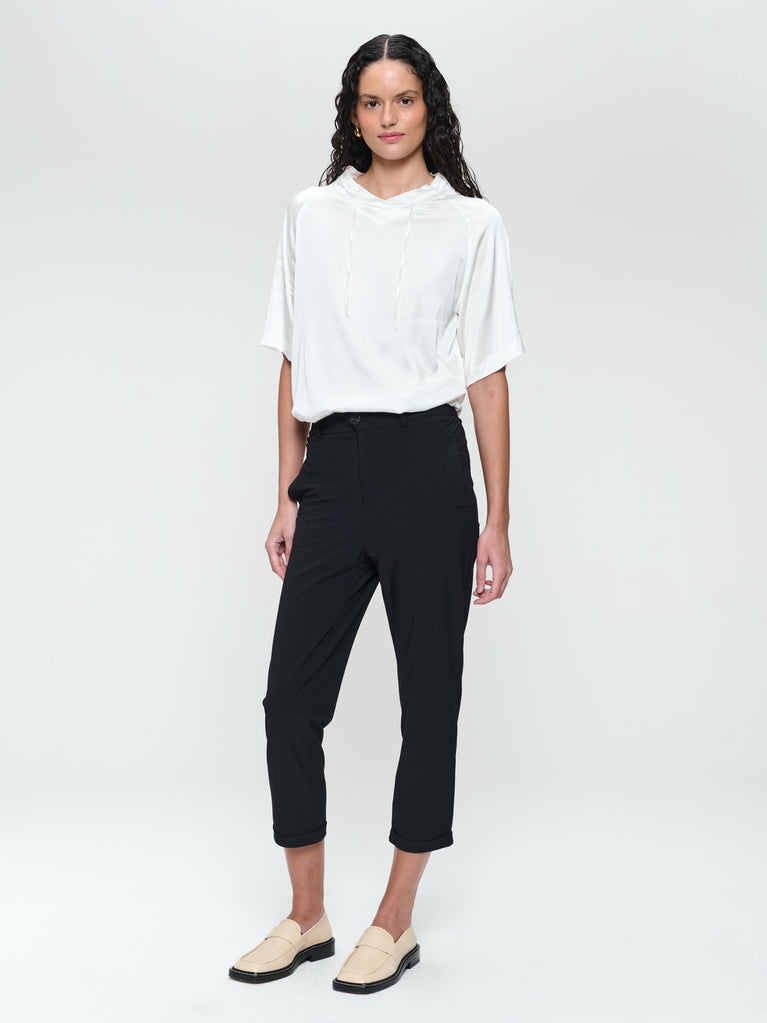 Gia stretch viscose top | Off White