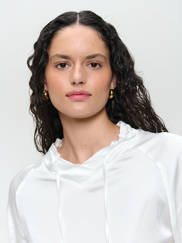 Gia stretch viscose top | Off White