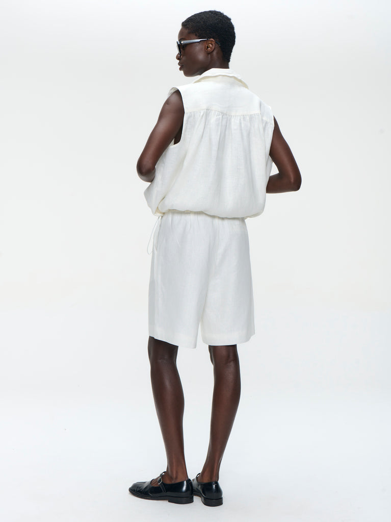 Rin linnen vest | Off White