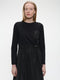 Ester mix cotton taffeta dress | Black