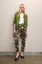 Joy print structure technical jersey pants | Multi Green