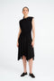 Caro stretch technical jersey skirt | Black