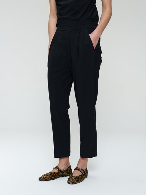 Lori stretch technical jersey pants | Black