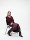 Nitty eco leather skirt | Bordo