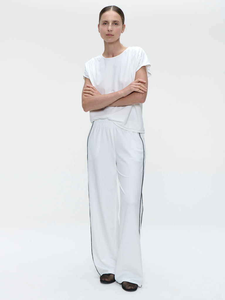 Vaya structure tech jersey pants | White