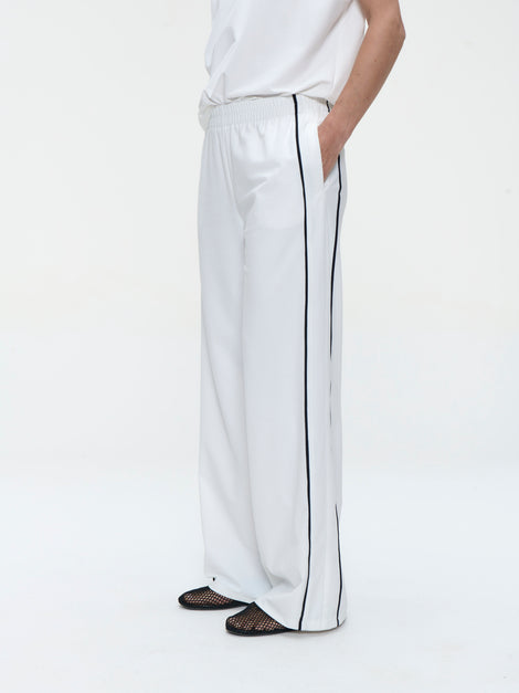 Vaya structure tech jersey pants | White