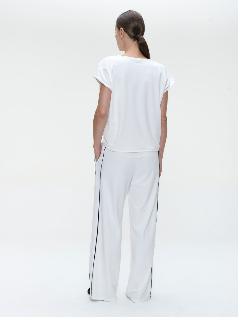 Vaya structure tech jersey pants | White