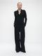 Kikkie blouse brush tech jersey | Black
