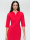 Martinas stretch technical jersey dress | Red