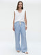 Gigia viscose cotton top | Off White