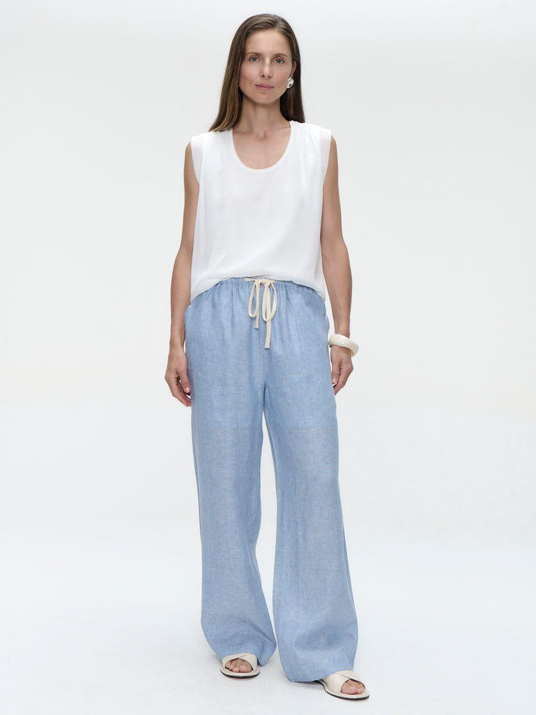 Gigia viscose cotton top | Off White