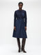 Ester mix cotton taffeta dress | Blue