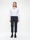 Aneta cotton poplin blouse | White